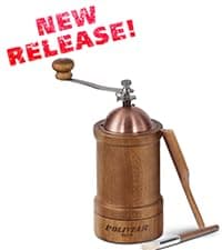 POLIVIAR Tea Kettle, 2.7 Quart Natural Stone Finish with Wood Pattern Handle Loud Whistle Food Grade Stainless Steel Teapot, Anti-Hot Handle and Anti-Rust, Suitable for All Heat Sources (JX2018-GR20)