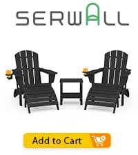 SERWALL HDPE Patio Furniture Set, 7-Piece Outdoor Sectional Sofa Set, All Weather Outdoor Couch Set for Deck, Lawn, Grey Frame with Khaki Cushion