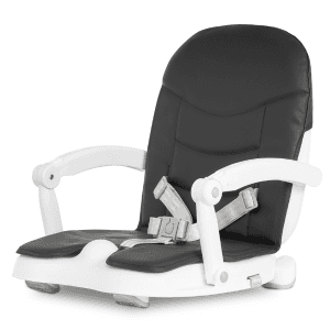 Dream On Me Munch N Go Booster Seat for Dining Table, Lightweight Compact Fold Travel Booster Seat, 3-in-1 Convertible, Four Level Height Adjustment and Easy Tray Removal