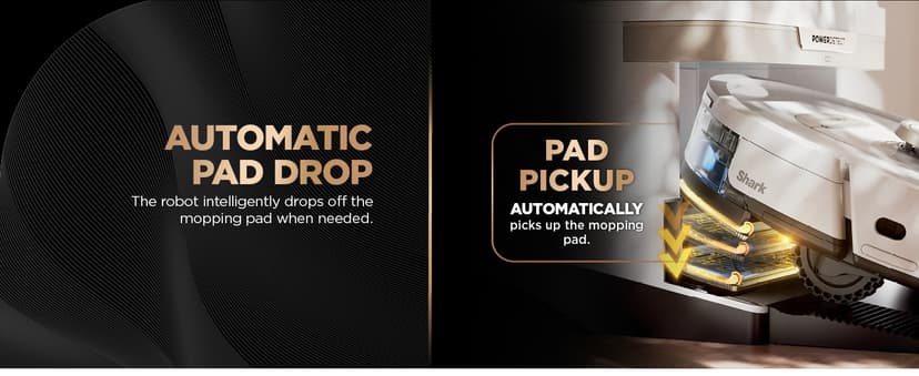 Shark Robot Vacuum & Mop Combo, PowerDetect NeverTouch Pro, Self-Emptying, Self-Refill with Self-Clean Pad Wash & Dry, 60-Day Debris Capacity, 30-Day Refill Tank, 5 PowerDetect Technologies, AV2800ZE