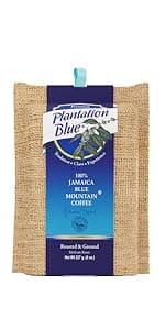 PREMIUM PLANTATION BLUE TRADITION CLASS EXPERIENCE 100% Jamaica Blue Mountain Coffee Medium Roasted and Ground (16oz)