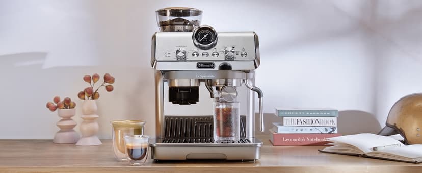 De'Longhi La Specialista Arte Evo Espresso Machine - Compact Cold Brew Coffee Maker with Grinder, Frother, Variable Temp Control & Tamping Tools - Home Barista Kit for Lattes, Cappuccinos, Iced Coffee