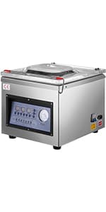 VEVOR Chamber Vacuum Sealer, DZ-260A 6.5 cbm/h Pump Rate, Excellent Sealing Effect with Automatic Control, 110V/60Hz Professional Foods Packaging Machine Used for Fresh Meats (260W)