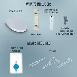 TOTO SW4734AT40#01 WASHLET+ Electronic Bidet Toilet Seat, Elongated, Cotton White