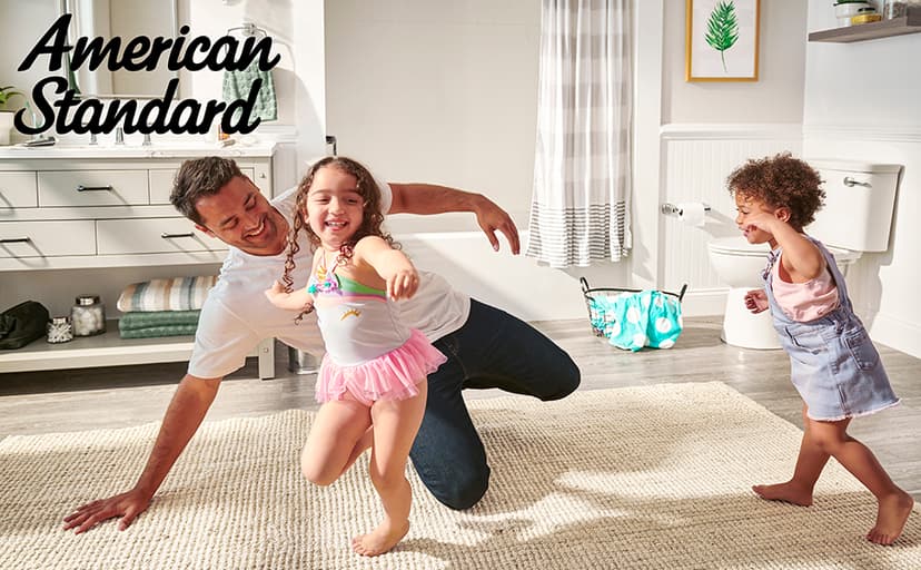 American Standard 612AA001.020 Compact Cadet 3, One-Piece Toilet with Slow-Close Seat and Wax Ring, Elongated Front, Left-Hand Flush, White, 1.28 gpf