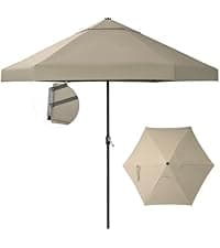 CROWN SHADES 10x10 Pop up Canopy Tent Instant Canopy with 150D Silver Coated Fabric Including 2 Half Sidewalls, 4 Ropes, 8 Stakes, 4 Weight Bags, STO 'N Go Bag, White