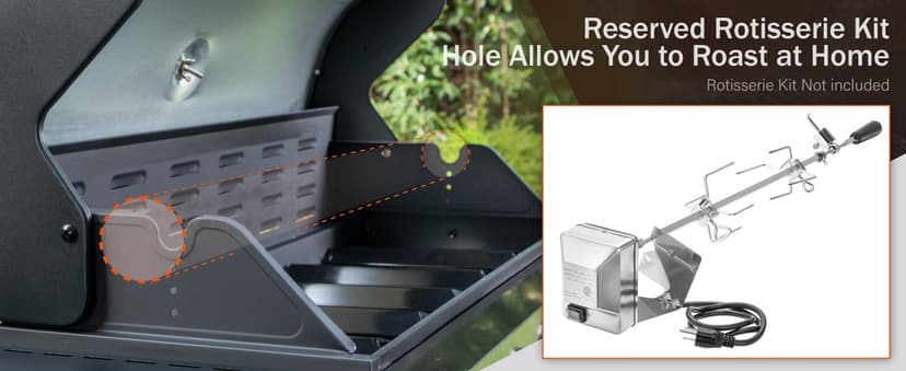 Sophia & William 6-Burner Propane Gas BBQ Grill with Side Burner & Porcelain-Enameled Cast Iron Grates, Stainless Steel Barbecue Grills Outdoor Cooking for Outside, 665 SQ.IN. Cooking Area, 65,800BTU