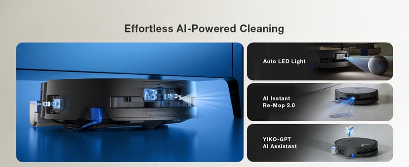 ECOVACS DEEBOT X9 PRO Omni Robot Vacuum and Mop, Blast™ 16,600Pa Suction, OZMO Roller Instant Self-Washing Mopping, ZeroTangle™ 3.0, Triple Lift System, AI Smart Navigation, Hands-Free Omni Station