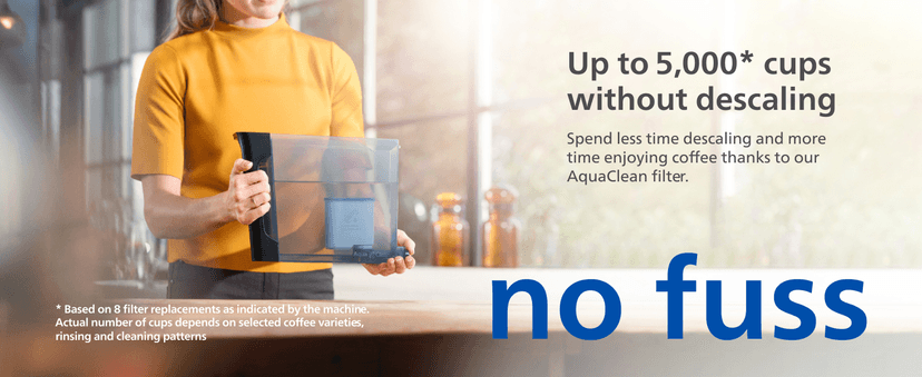 PHILIPS Series 2300 Fully Automatic Espresso Machine - 4 Hot Drinks, Fast Clean, 40% Quieter SilentBrew, Aquaclean Filter, Matte Black (EP2330/10)