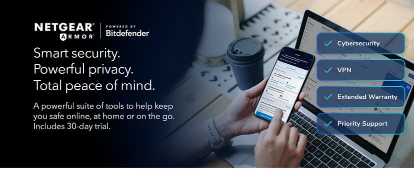 NETGEAR Orbi Whole Home Tri-Band WiFi 6 Mesh Network System (RBK752P) – Router with 1 Satellite Extender, Security Features, Coverage up to 5,000 sq. ft., 75 Devices, AX5200 802.11ax (Up to 5.2Gbps)