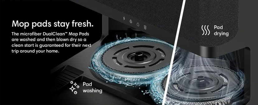 iRobot Roomba Plus 405 (G181) Combo Robot Vacuum & Mop with AutoWash Dock - Amazon Exclusive, Dual Spinning Mop Pads, Self-Empties for 75 Days, Intense Suction, Pad Washing & Drying, Pad-Lift, LiDAR