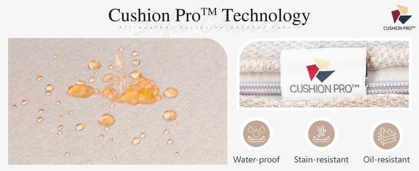 Sophia & William Patio Furniture Set with 56" Fire Pit Table, 10PCS Outdoor Wicker Sectional Conversation Set with 3-Seater Sofa, 2-Seater Couch, 2 Ottoman & FirePit Table(Beige)