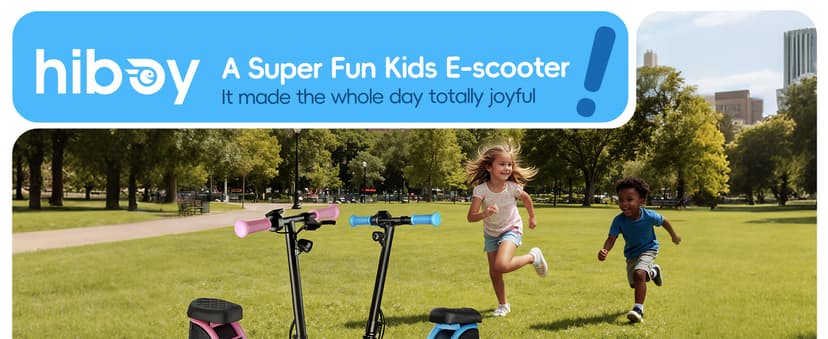 Hiboy JoyHaul Electric Scooter for Kids, Ages 4-10 – LED Neon Lights, 100W Brushless Motor, 56.16Wh Battery, Under-Seat Storage & Safety Brake