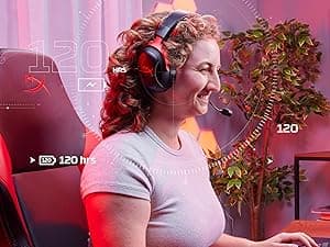 HyperX Cloud III Wireless – Gaming Headset for PC, PS5, PS4, up to 120-hour Battery, 2.4GHz Wireless, DTS Spatial Audio, 53mm Angled Drivers, Memory Foam, Durable Frame, 10mm Microphone, Black