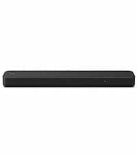 Sony S100F 2.0ch Soundbar with Bass Reflex Speaker, Integrated Tweeter and Bluetooth, (HTS100F), easy setup, compact, home office use with clear sound black