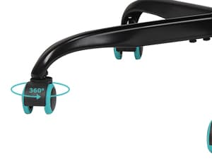 Gaming Chair with Linkage Armrest & Footrest, High Back Video Gaming Chair, Black/Grey