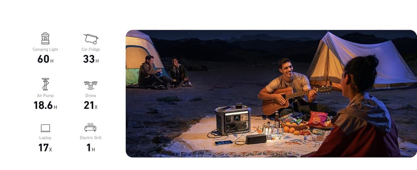 Anker SOLIX C1000 Portable Power Station, 1800W (Peak 2400W) Solar Generator, Full Charge in 58 Min, 1056wh LiFePO4 Battery for Home Backup, Power Outages, and Outdoor Camping (Optional Solar Panel)