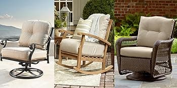 Swivel Patio Chair Covers 2 Pack,Waterproof Heavy Duty Outdoor Chair Covers,Patio Swivel Chair Covers for Outdoor Furniture (30 W x 34 D x 38.5 H inches)Black.