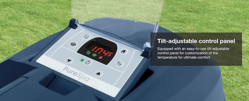 INTEX 28431EP PureSpa Plus Bubble Massage Spa Set: Includes Energy Efficient Spa Cover – 2 Contoured Headrest – LED Light – 6 Person Capacity – 85" x 28"