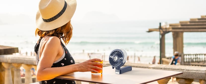 HandFan 2025 Upgraded Portable Misting Fan, Two Button Easy Operation, Handheld Rechargeable Mister Fan, Spray Water Mist Fans, Mini Electric Cooling Fans for Travel, Outdoors, Disney(Royal Blue)