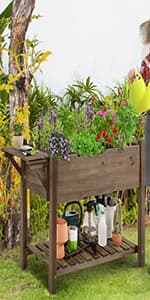 Yaheetech 85in Wooden Garden Trellis Horticulture Garden Arch Arbor for Climbing Planting Plant Stand in Garden Yard Outdoor, Brown