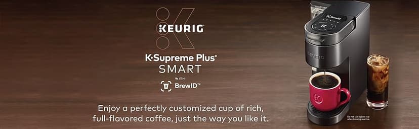 Keurig K-Supreme Plus SMART Coffee Maker, Single Serve K-Cup Pod Coffee Brewer, BREWID and MultiStream Technology, 78 Oz, Black
