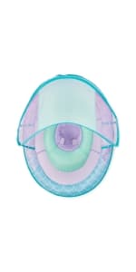 Swimways Infant Spring Float, Baby Pool Float with Canopy & UPF Protection, Swimming Pool Accessories for Kids 3-9 Months, Mermaid
