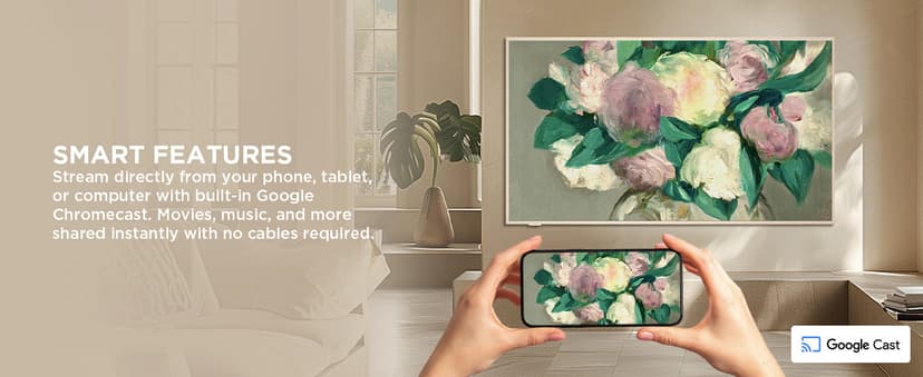 TCL 65-Inch Class QLED 4K Smart NXTVISION TV with Google TV (65A300W, 2024 Model) Dolby Vision HDR & Dolby Atmos, Built-in Google Assistant with Voice Remote, Works with Alexa, Streaming Television