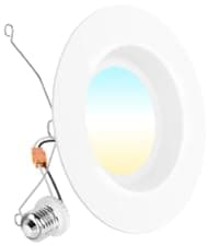 Sunco 12 Pack 6 Inch LED Can Lights, Retrofit Recessed Lighting, Smooth Trim, 965 LM, 13W (75W Equivalent), Selectable CCT 2700K/3000K/3500K/4000K/5000K, Dimmable, Damp Rated UL