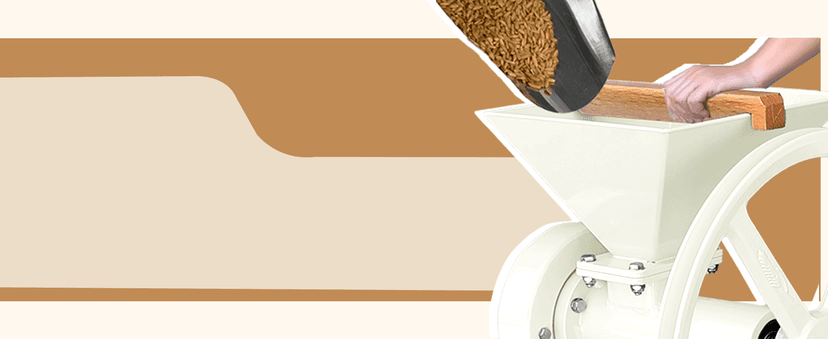 Manual Hand Grain Mill White | Heavy-Duty Hand Operated Food Grinder for Wheat, Corn, Oats, Coffee Beans, Rice & Dry Grains | Hand Crank Kitchen Flour Mill for Home, Camping, Survival & Everyday Use