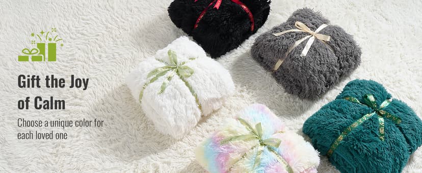 Uttermara Faux Fur Weighted Blanket Twin Size 15 Pounds, 48" x 72" Sherpa Heavy Blanket Throw for Couch Sofa Bed, Super Soft Plush Fleece & Warm Cozy Sherpa Reverse, Great for Calming and Relax, Gray