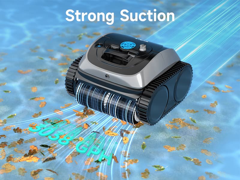 (2025 Upgrade) WYBOT C1 Pool Robot Vacuum for Inground Pools, 4-in-1 Cordless Robotic Pool Cleaner Lasts 150min, Triple-Motor up to 1,614 Sq.ft, Smart APP Support, Auto Wall & Waterline Cleaning