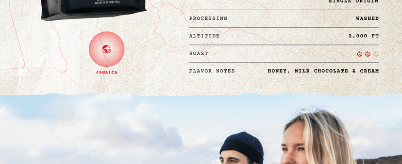 Jamaican Blue Mountain Coffee, 100% Pure, Whole Bean, Fresh Roasted, 16-ounce