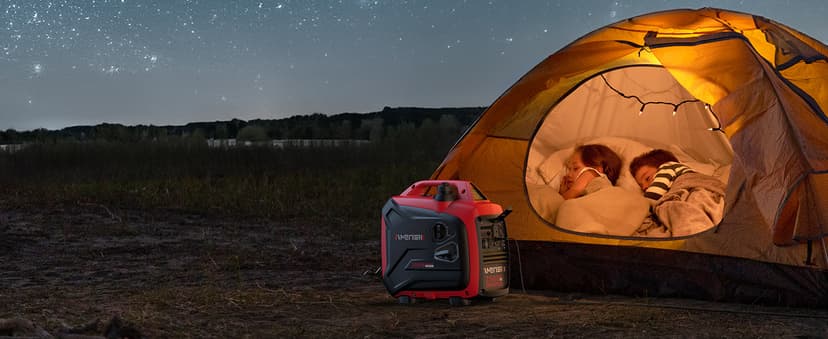 2500-Watt Gas Powered Portable Inverter Generator, CO Sensor, Super Quiet for Home Backup, Emergency, Camping, EPA Compliant 2025 Version