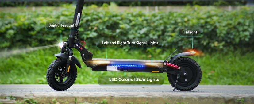 iScooter Electric Scooter, 10" Tires, 800W Motor E-Scooter Up to 25/28 Miles Range, Top Speed 24/28 MPH, Adjustable Handlebar Height, Folding Commuting Electric Scooter for Adults-(Optional Seat)