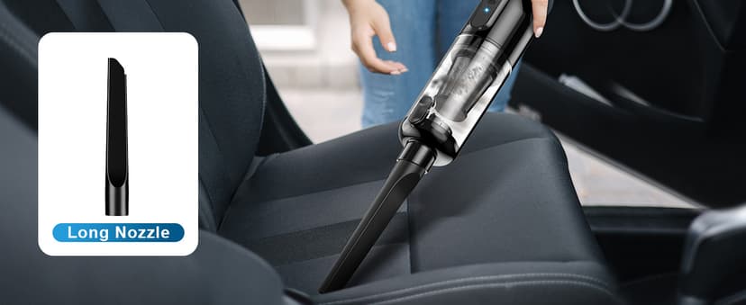 Handheld Vacuum Cordless, Car Vacuum with 16000Pa Powerful Suction, Lightweight at 1.3 lbs, Rechargeable Vacuum Cleaners for Home Office Car Pets with Brushless Motor, Multiple Accessories
