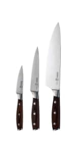 Messermeister Avanta Forged 5” Fine Edge Steak Knife Set - German X50 Stainless Steel - Rust Resistant & Easy to Maintain - Includes 4 Steak Knives