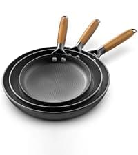 imarku Non Stick Frying Pans - 8 inch & 10 inch Frying Pan Nonstick Set, Honeycomb Lock Oil Cast Iron Skillets, Dishwasher Safe, Induction Compatible, Detachable Handle Pans, Best Gifts