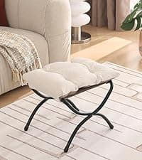 Welnow Lazy Chair with Ottoman, Modern Lounge Accent Chair with Armrests and a Side Pocket, Leisure Sofa Armchair, Reading Armchair with Footrest for Small Space, Plush Grey