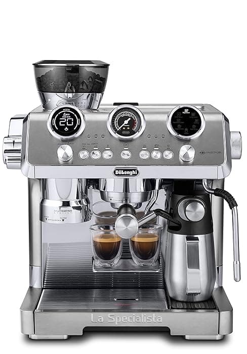 De'Longhi La Specialista Arte Evo Espresso Machine - Compact Cold Brew Coffee Maker with Grinder, Frother, Variable Temp Control & Tamping Tools - Home Barista Kit for Lattes, Cappuccinos, Iced Coffee