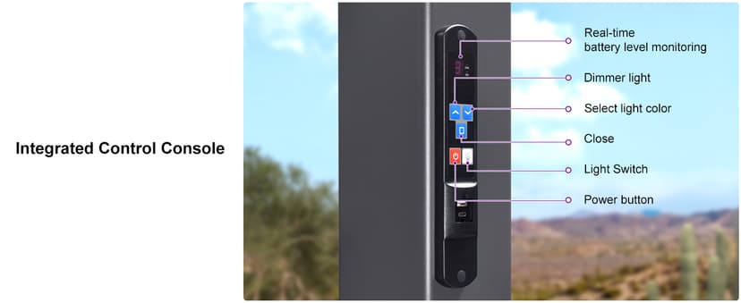 PURPLE LEAF Solar Louvered Pergola 92KS 10' x 12' with LED String Lights and Control Panel Aluminum Outdoor Pergola with Adjustable Roof for Patio Deck Garden Yard Gray