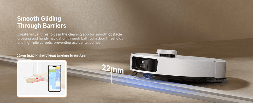 Mova P50 Pro Ultra Robot Vacuum and Mop, 19,000Pa Suction with Anti-Tangle Brush, Removable & Liftable Mop for Carpet & Floor, 167℉ Mop & Washboard Self Drying & Cleaning, Auto Empty & Refill