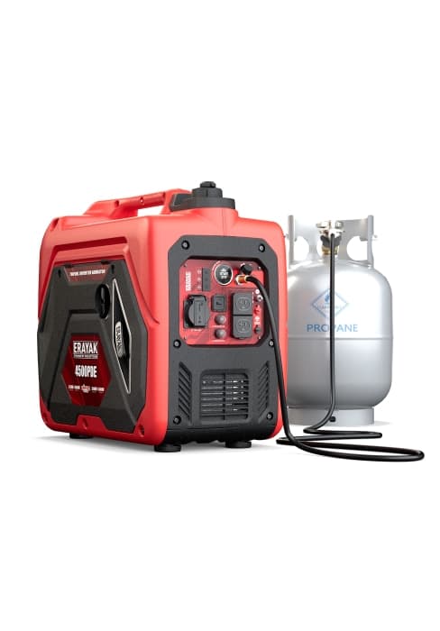 ERAYAK 4500W Portable Inverter Generator for Home Use, Super Quiet Small Generator for Camping Outdoor Emergency Power Backup, Gas Powered Engine, ECO Mode, EPA Compliant