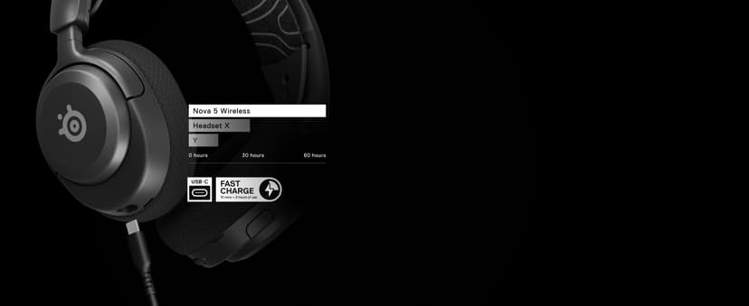 SteelSeries Arctis Nova 5 Wireless Multi-System Gaming Headset — Neodymium Magnetic Drivers — 100+ Audio Presets — 60 HR Battery — 2.4GHz or BT — ClearCast Gen2.X Mic — PC, PS5, PS4, Switch, Mobile
