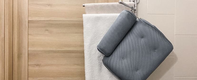 Everlasting Comfort Luxury Bath Pillow - Head, Neck, Back Soft Cushion for Bathtub, Spa & Relaxation