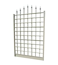 Dura-Trel PVC Garden Arbor, Arch Support for Climbing Plants, Providence, White, 64" x 85"