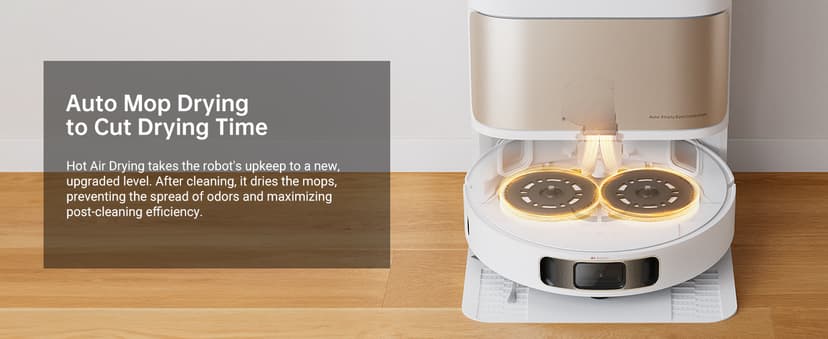 DREAME L10s Pro Ultra Heat Robot Vacuum and Mop Combo, Mop Extend, 7000Pa Suction, Auto Robot Care and Maintenance, 136°F Hot Water Mop Self-Cleaning, Obstacle Avoidance, Ideal for Hair, Carpets