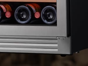 24 Inch Wine Fridge, 54 Bottle Wine Cooler Refrigerator, 40-65°F Wine Refrigerator Glass Door, 3 LED Wine Fridge, Built-in or Freestanding Wine Fridge for Home/Bar/Kitchen (5.65 cu.ft)