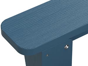 SERWALL Foldable Adirondack Chair Set of 4 for Patio Garden Outdoors Fire Pit-Ocean Blue