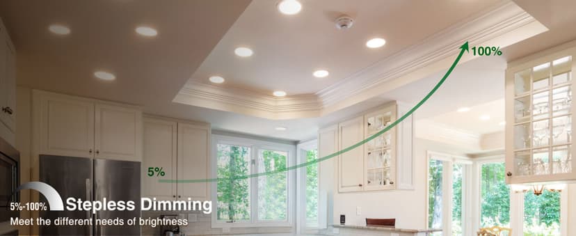 zouzai 24 Pack 6 Inch Ultra-Thin LED Recessed Ceiling Light with Junction Box 5CCT Adjustable Dimmable Can-Killer Downlight - ETL and Energy Star Certified (24 Pack,5CCT, 6 Inch)